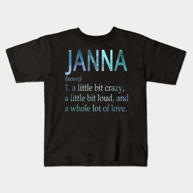 Janna Kids T-Shirt by Ban Guns Not Books- Typography fullcolor